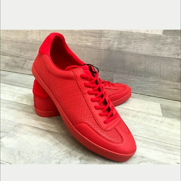 zara red sneakers